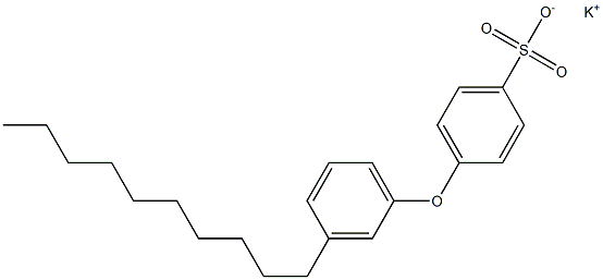 4-(3-Decylphenoxy)benzenesulfonic acid potassium salt Struktur