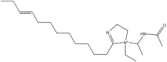 1-[1-(Acetylamino)ethyl]-2-(9-dodecenyl)-1-ethyl-2-imidazoline-1-ium Struktur