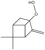 6,6-Dimethyl-2-methylenebicyclo[3.1.1]heptan-7-yl hydroperoxide Struktur