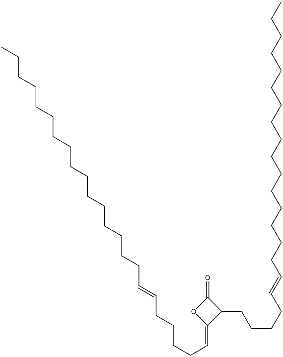 3-(5-Docosenyl)-4-(6-tricosen-1-ylidene)oxetan-2-one Struktur