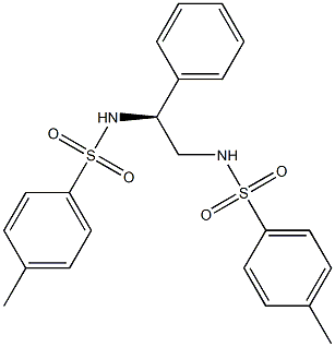 (+)-N,N'-[(S)-1-Phenylethylene]bis(p-toluenesulfonamide) Struktur