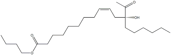 12-Acetylricinoleic acid butyl ester Struktur