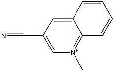 1-Methylquinolinium-3-carbonitrile Struktur