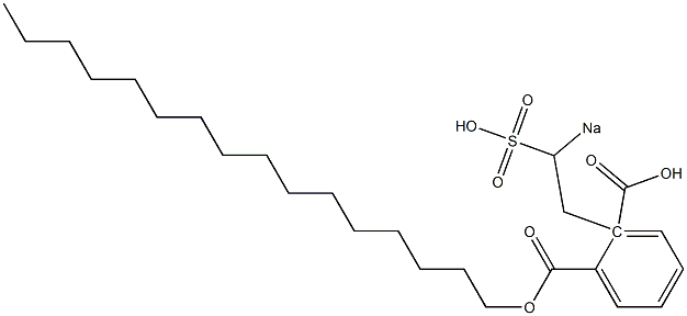 Phthalic acid 1-hexadecyl 2-(2-sodiosulfoethyl) ester Struktur