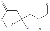 3,3,5,6-Tetrachlorocaproic acid methyl ester Struktur