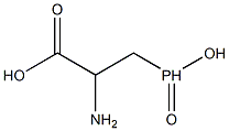 2-Amino-3-(hydroxyphosphinyl)propanoic acid Struktur