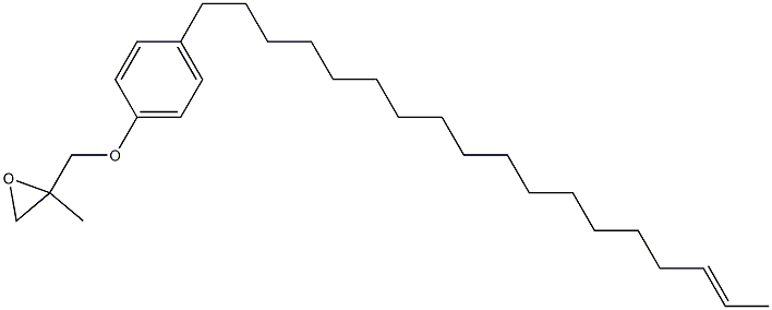 4-(16-Octadecenyl)phenyl 2-methylglycidyl ether Struktur