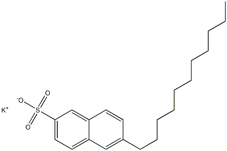 6-Undecyl-2-naphthalenesulfonic acid potassium salt Struktur