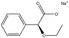 [S,(+)]-Ethoxy(phenyl)acetic acid sodium salt Struktur