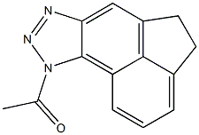 9-Acetyl-4,5-dihydro-9H-acenaphtho[4,5-d]triazole Struktur