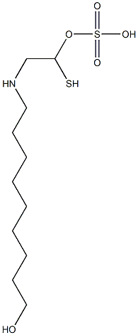 2-(9-Hydroxynonyl)aminoethanethiol 1-sulfate Struktur