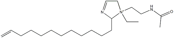 1-[2-(Acetylamino)ethyl]-2-(11-dodecenyl)-1-ethyl-3-imidazoline-1-ium Struktur