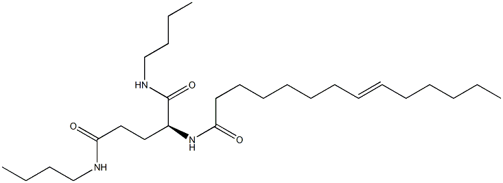 N2-(8-Tetradecenoyl)-N1,N5-dibutylglutaminamide Struktur