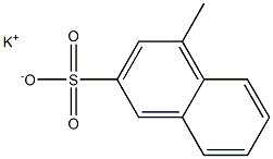 4-Methyl-2-naphthalenesulfonic acid potassium salt Struktur