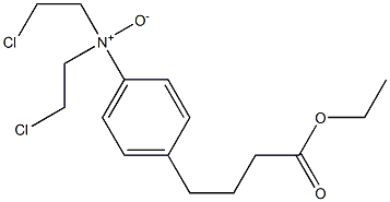 N,N-Bis(2-chloroethyl)-4-[3-(ethoxycarbonyl)propyl]benzenamine oxide Struktur