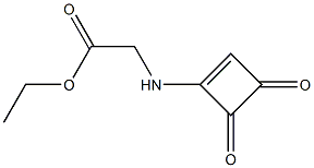 (3,4-Dioxo-1-cyclobutenylamino)acetic acid ethyl ester Struktur