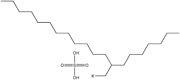 Sulfuric acid 2-heptyltetradecyl=potassium salt Struktur