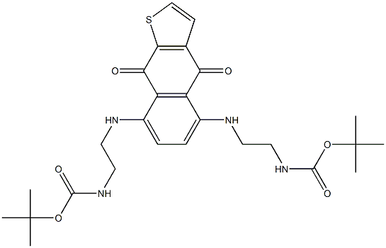 5,8-Bis[2-(tert-butyloxycarbonylamino)ethylamino]naphtho[2,3-b]thiophene-4,9-dione Struktur