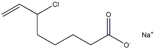 6-Chloro-7-octenoic acid sodium salt Struktur