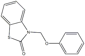 3-[Phenoxymethyl]benzothiazol-2(3H)-one Struktur