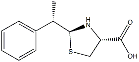 (2S,4R)-2-[(S)-1-Phenylethyl]thiazolidine-4-carboxylic acid Struktur