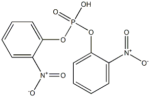 Phosphoric acid bis(2-nitrophenyl) ester Struktur