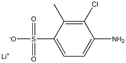 4-Amino-3-chloro-2-methylbenzenesulfonic acid lithium salt Struktur