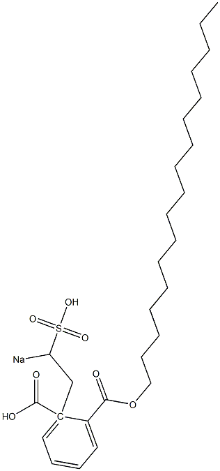 Phthalic acid 1-heptadecyl 2-(2-sodiosulfoethyl) ester Struktur