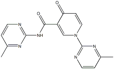 1,N-Bis(4-methylpyrimidin-2-yl)-1,4-dihydro-4-oxopyridine-3-carboxamide Struktur