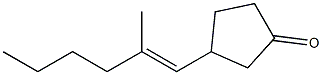 3-[(E)-2-Methyl-1-hexenyl]cyclopentanone Struktur