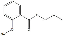 2-(Sodiooxy)benzoic acid propyl ester Struktur