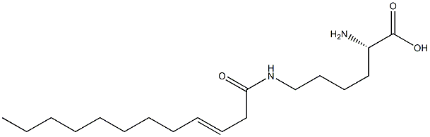 N6-(3-Dodecenoyl)lysine Struktur