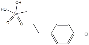 2-(4-Chlorophenyl)ethaneselenoic acid Se-methyl ester Struktur