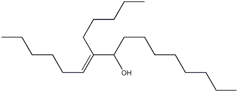 (E)-7-Pentyl-6-hexadecen-8-ol Struktur