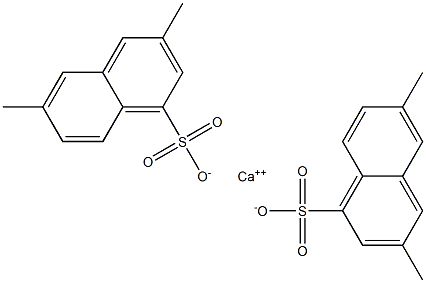 Bis(3,6-dimethyl-1-naphthalenesulfonic acid)calcium salt Struktur