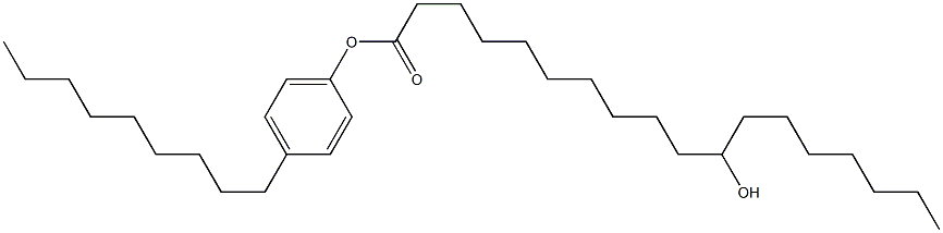 11-Hydroxystearic acid 4-nonylphenyl ester Struktur