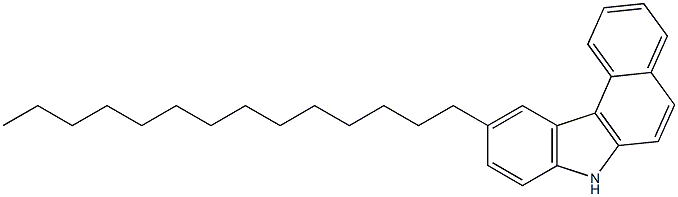 10-Tetradecyl-7H-benzo[c]carbazole Struktur