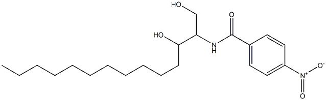 N-[2-Hydroxy-1-(hydroxymethyl)tridecyl]-4-nitrobenzamide Struktur