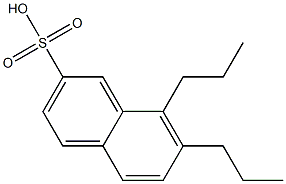 7,8-Dipropyl-2-naphthalenesulfonic acid Struktur