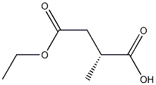 [R,(+)]-2-Methylsuccinic acid 4-ethyl ester Struktur