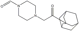 4-[2-(Adamantan-3-yl)-2-oxoethyl]piperazine-1-carbaldehyde Struktur