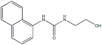 1-(2-Hydroxyethyl)-3-(1-naphtyl)urea Struktur