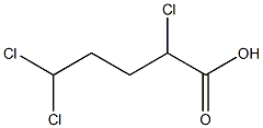 2,5,5-Trichlorovaleric acid Struktur