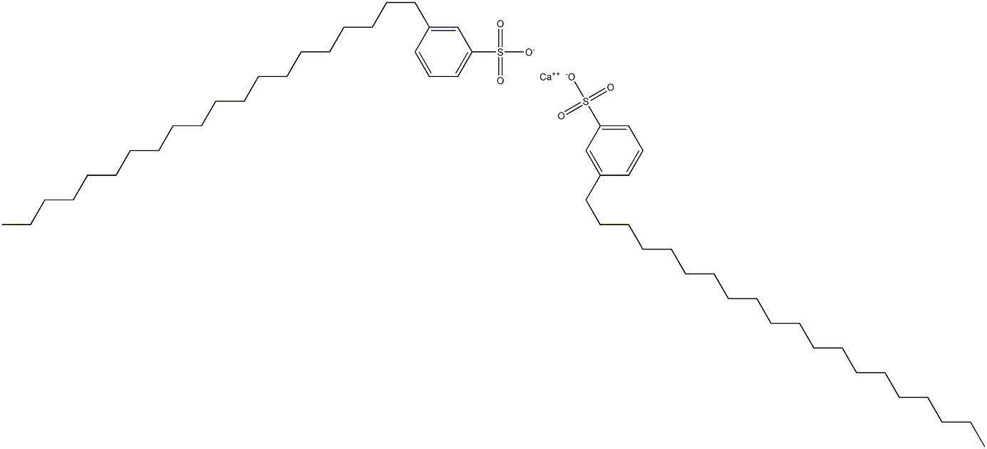 Bis(3-icosylbenzenesulfonic acid)calcium salt Struktur