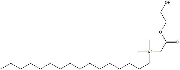 N-[(2-Hydroxyethoxy)carbonylmethyl]-N,N-dimethyl-1-hexadecanaminium Struktur