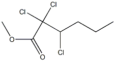 2,2,3-Trichlorocaproic acid methyl ester Struktur