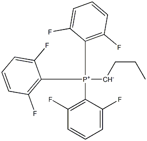 1-Tri(2,6-difluorophenyl)phosphoniobutan-1-ide Struktur