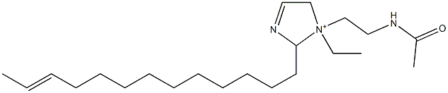 1-[2-(Acetylamino)ethyl]-1-ethyl-2-(11-tridecenyl)-3-imidazoline-1-ium Struktur