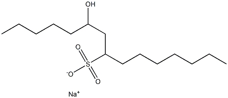 6-Hydroxypentadecane-8-sulfonic acid sodium salt Struktur