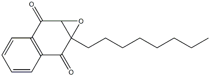 7a-Octyl-1a,7a-dihydronaphth[2,3-b]oxirene-2,7-dione Struktur